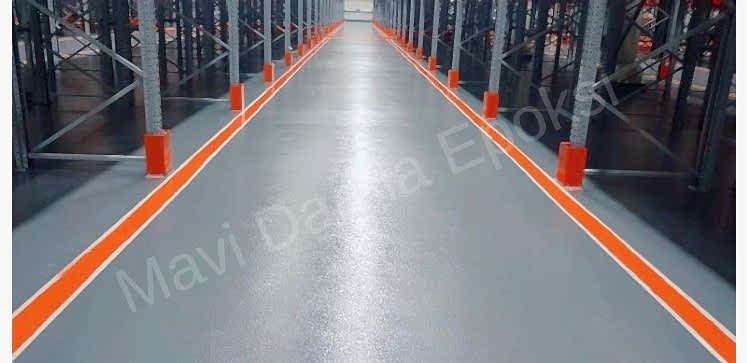 Fabrika epoksi zemin kaplama uygulamamız
