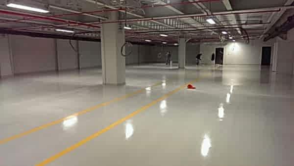 Lojistik Depo Epoksi Zemin Kaplama ve Trafik İşaretlemeleri