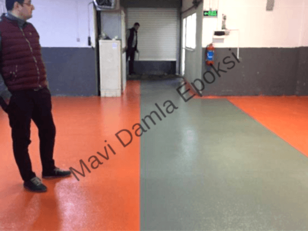 Mavi Damla Epoksi (17) En iyi epoksi kaplama hangisidir Portakal Kabuğu Desenli Epoksi Zemin Kaplama Uygulamamız