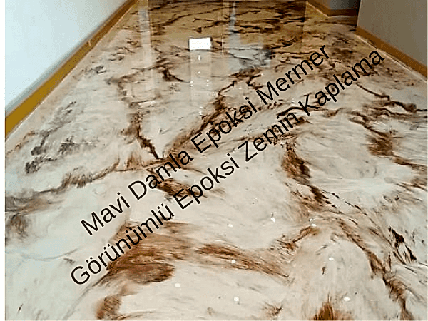 Mavi Damla Epoksi Metalik Uygulama (3)