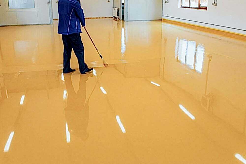 Parlak epoksi zemin kaplama