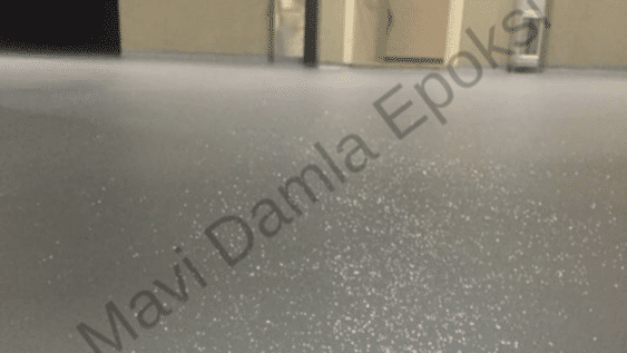 Otopark portakal kabuğu desenli epoksi zemin kaplama