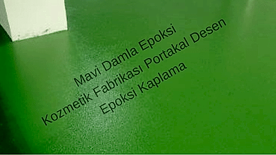 Kozmetik fabrikası portakal desenli endüstriyel epoksi zemin kaplama 