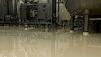 Kimya fabrikası PU Top Coat Korumalı self leveling epoksi zemin kaplama