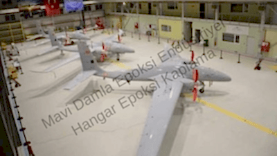 Uçak hangarı Top Coat Korumalı endüstriyel dirençli epoksi kaplama